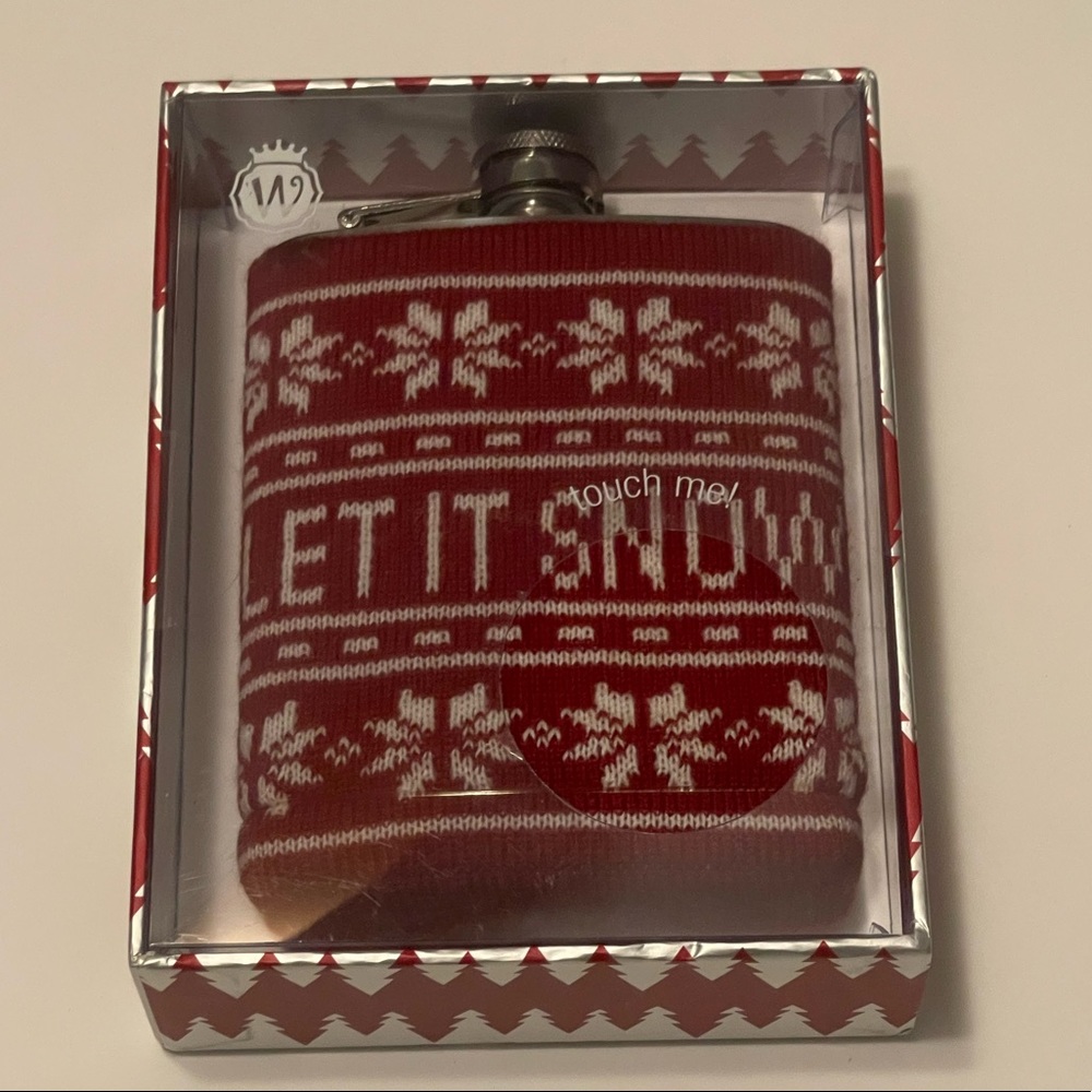 Flask with Sweater - New - 7 oz